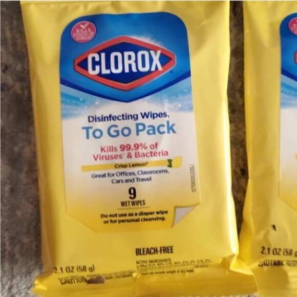 Clorox Disinfecting Wipes To Go Pack Bundle of 2 - Picture 2 of 2